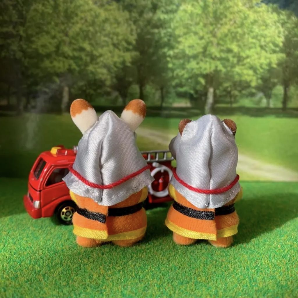 HANDMADE FIREFIGHTER COSTUME SET FOR BABY Does not apply