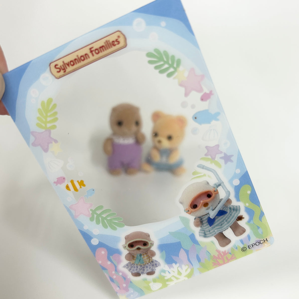 Clear Travel Card 4 Sea Otter Siblings 2024 Sylvanian Families Calico Critters
