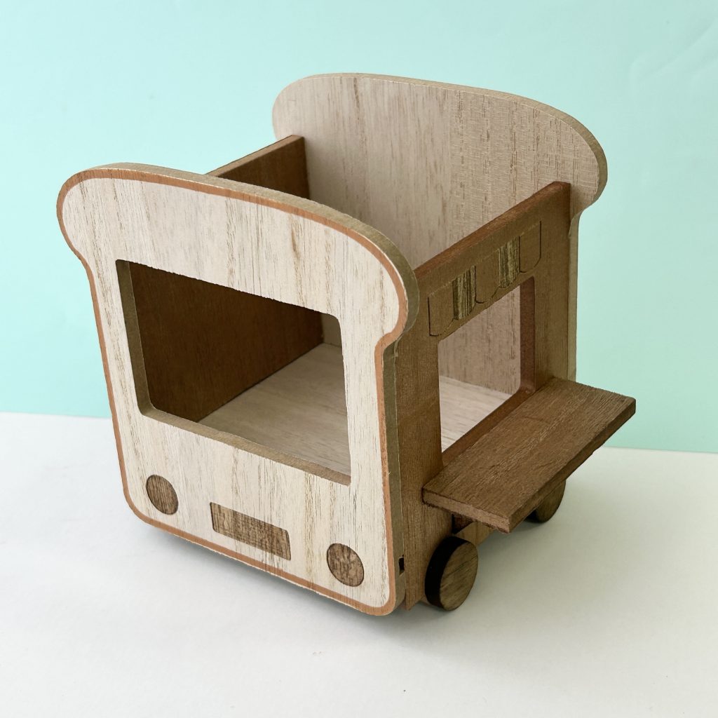 Wooden Loaf Car Natural Kitchen