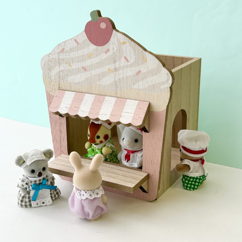 Boutique Naturelle de Cuisine en Forme de Muffin en Bois