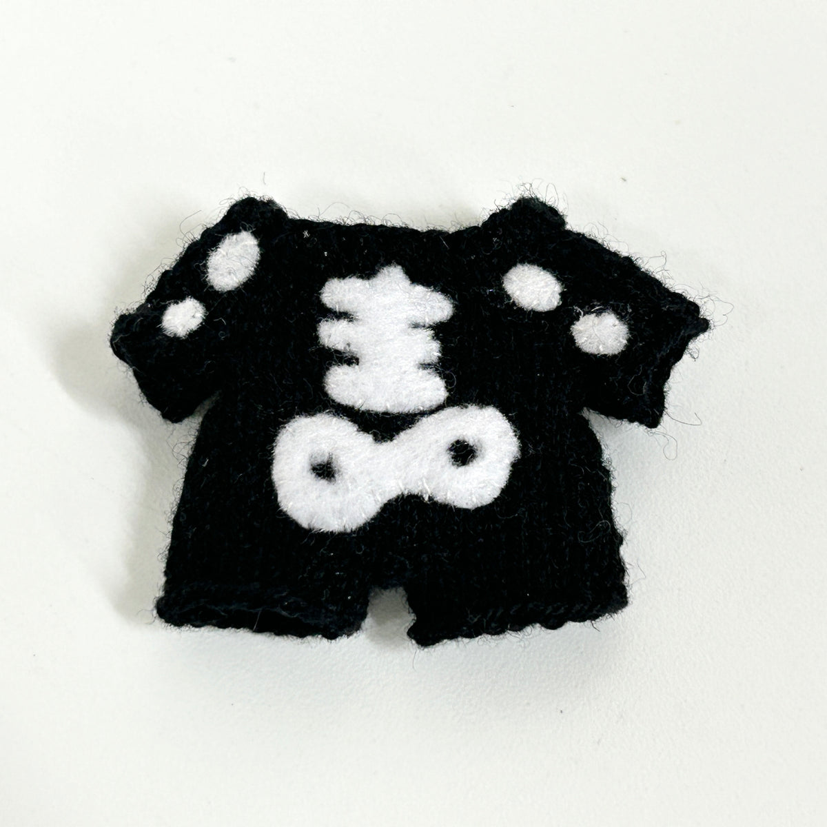 Hand-Knit Skeleton Costume Handmade
