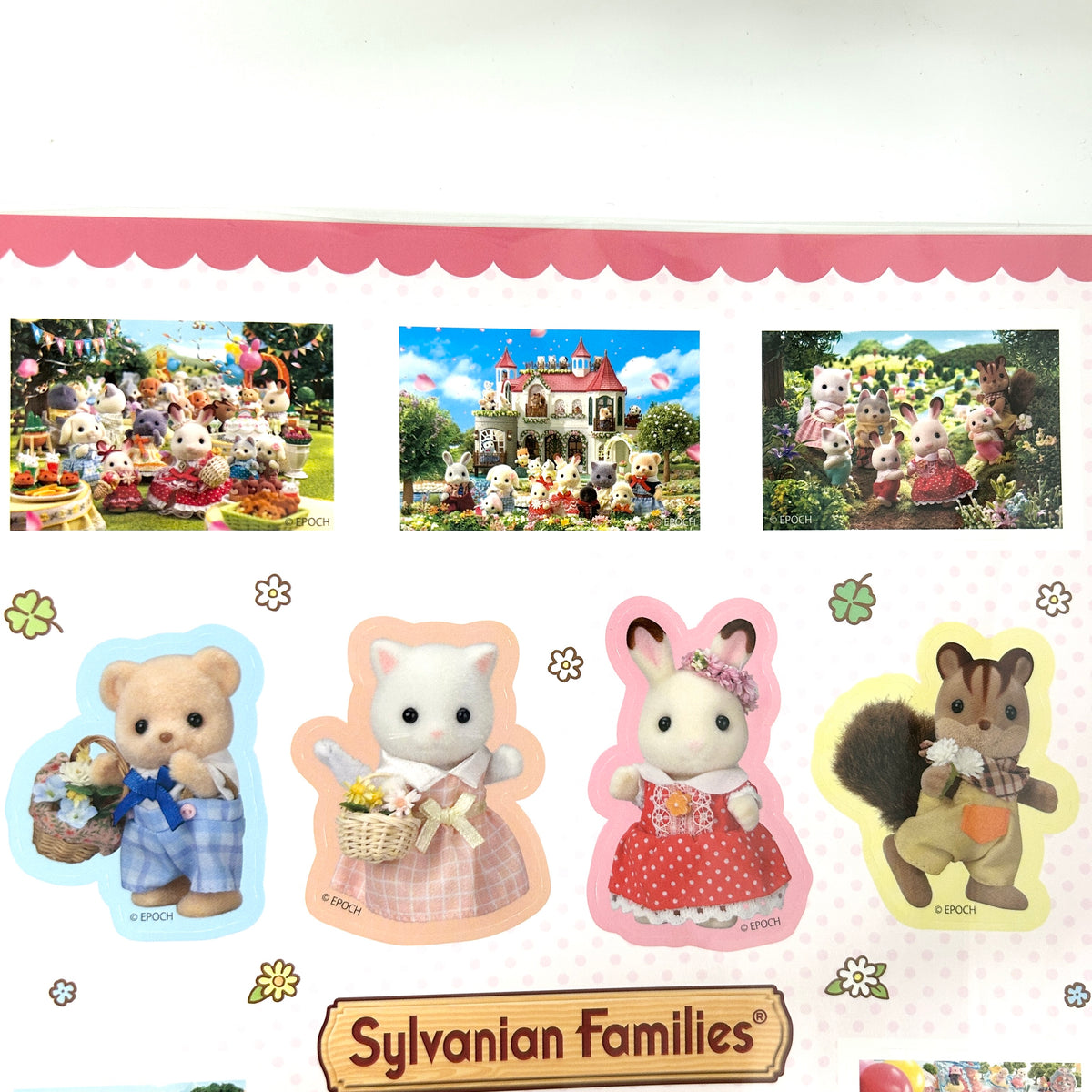 A4 Sticker Sylvanian Families Calico Critters