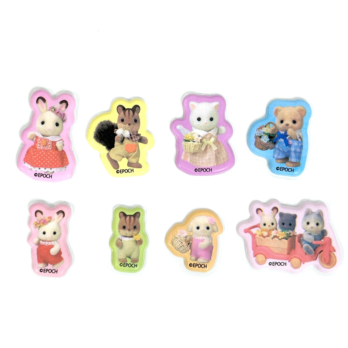Puffy Flake Stickers Sylvanian Families Calico Critters