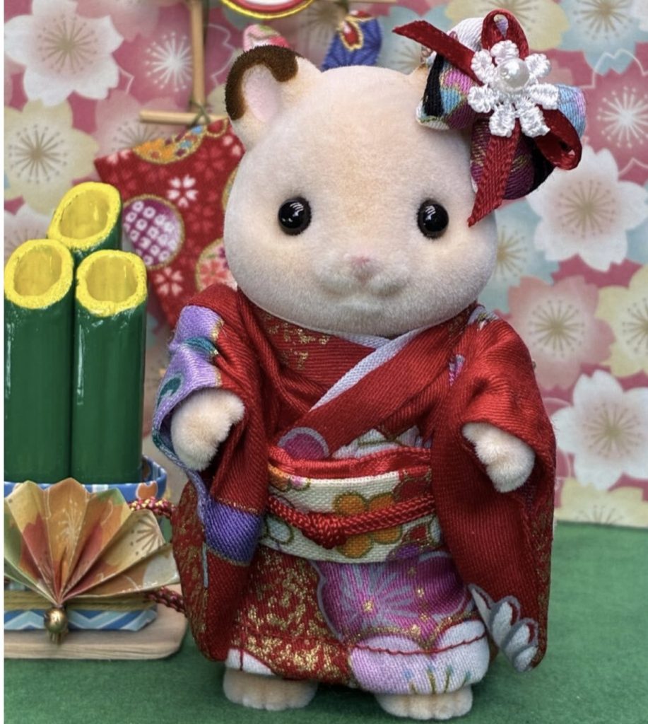 Kimono for Mother Red Handmade