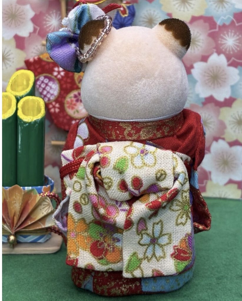 Kimono for Mother Red Handmade