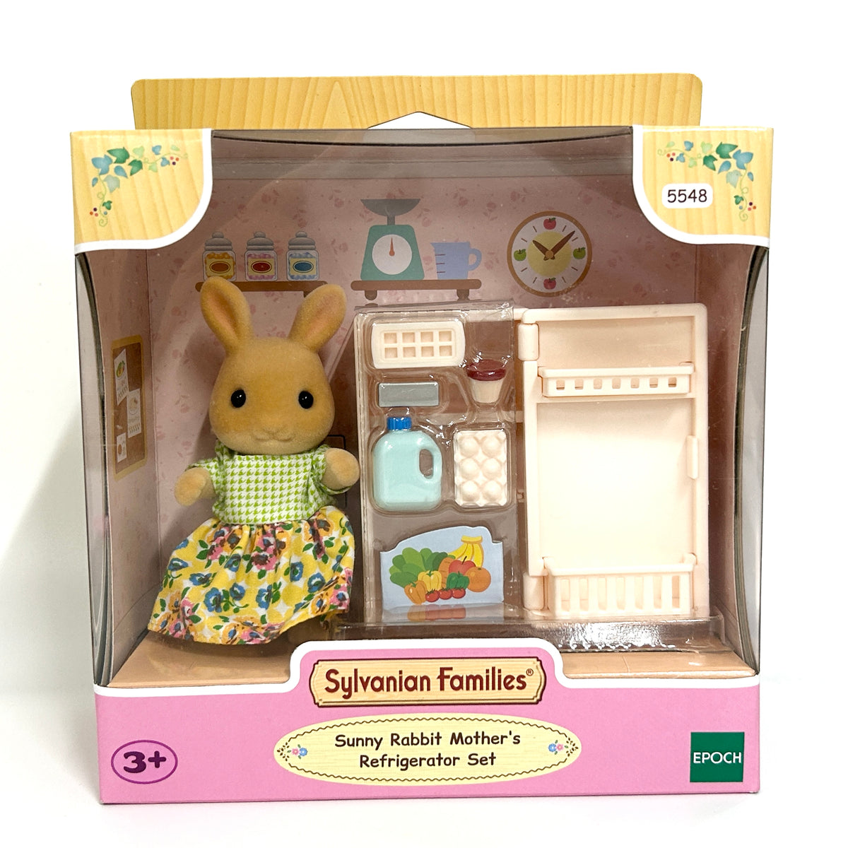 Sunny Rabbit Mother's Refrigerator Set 5548 Sylvanian Families Calico Critters