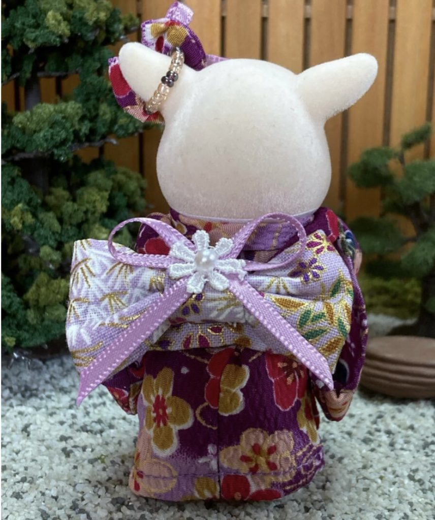 Purple Plum Blossom Kimono For Mother Handmade
