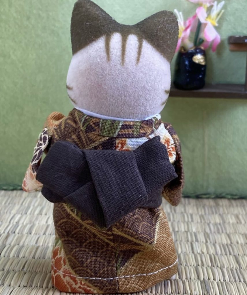 Olive Yellow Kimono For Fathre Handmade