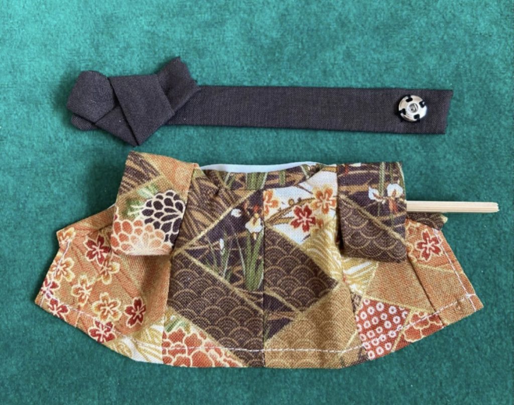 Kimono jaune olive fait main pour père