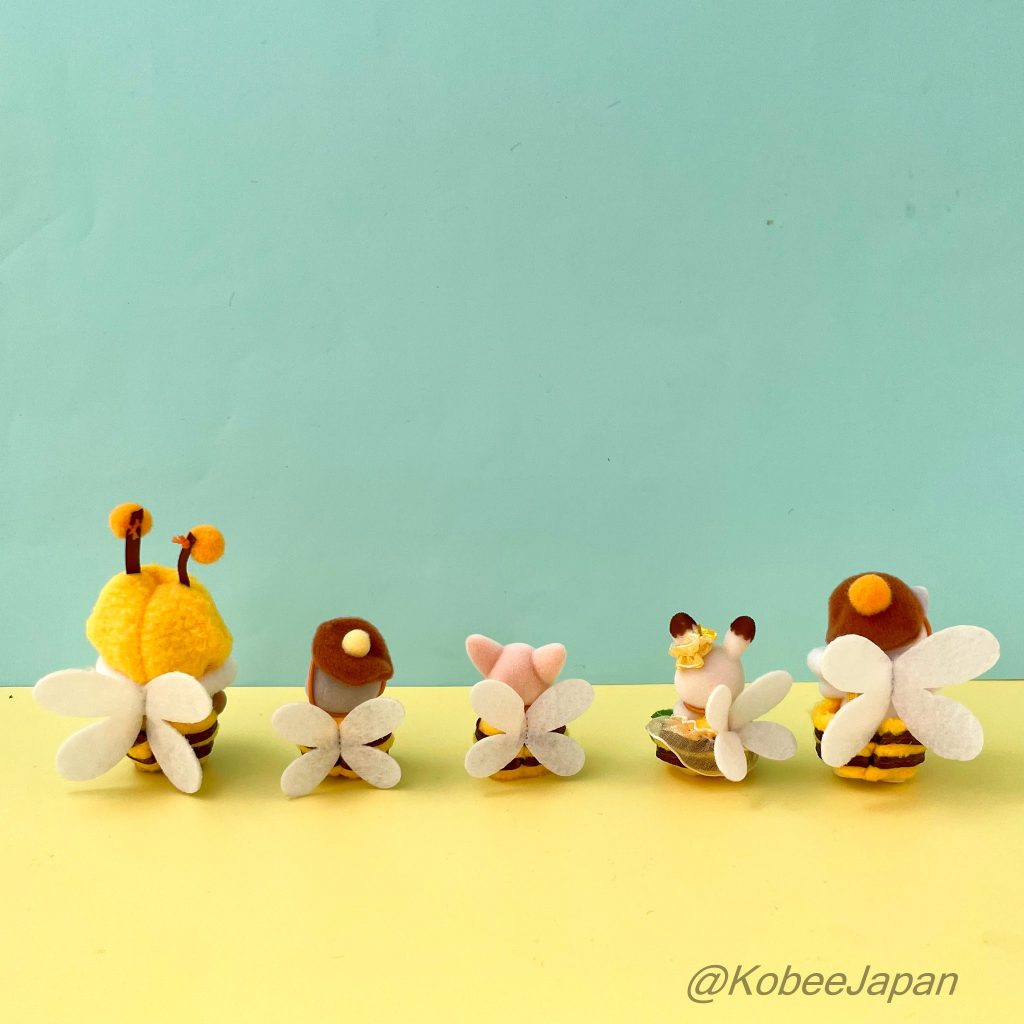 Honeybee Babies Set Latte Cat Squirrel Husky 2025 Sylvanian Families Calico Critters