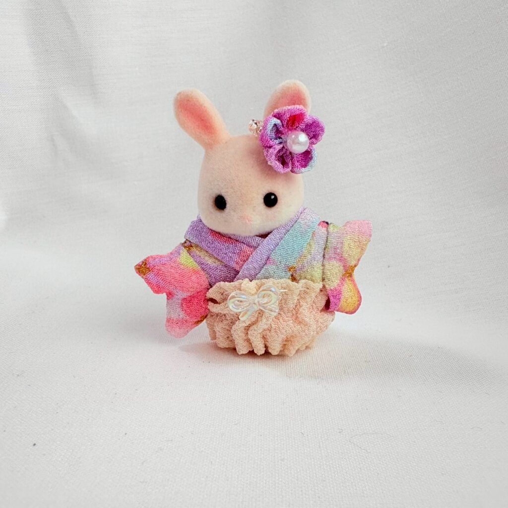 Baby Hakama 3-Piece Set E Handmade