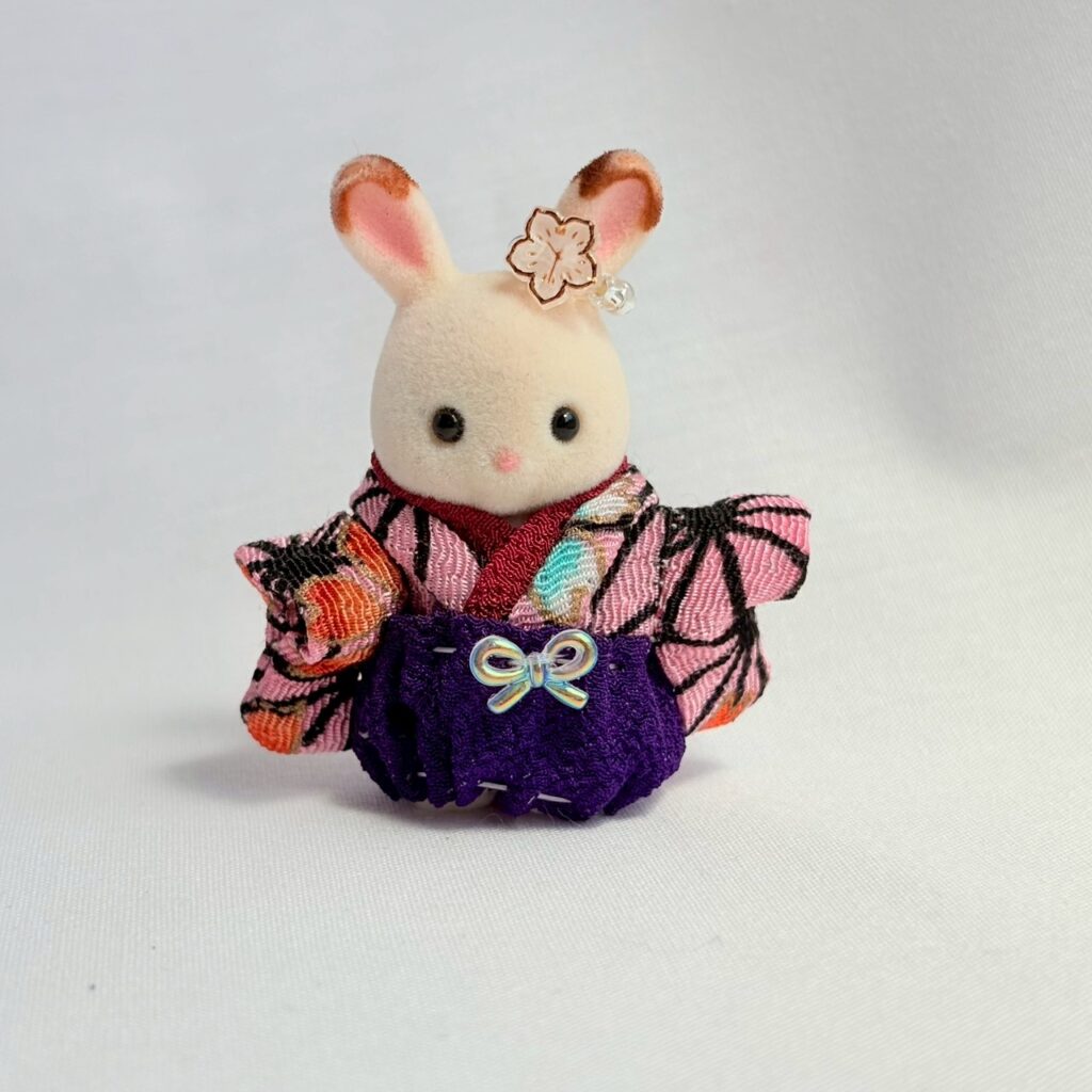 Baby Hakama 3-Piece Set D Handmade