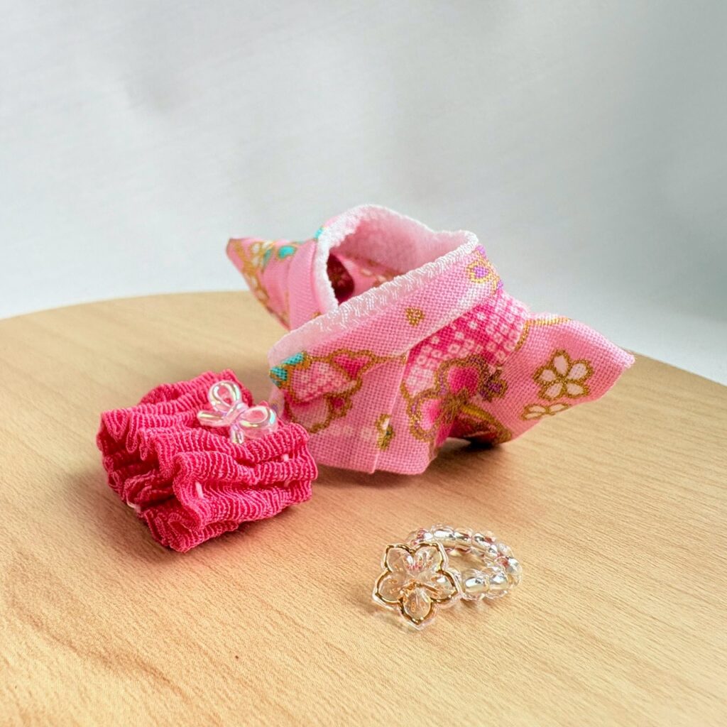 Baby Hakama 3-Piece Set Pink Handmade