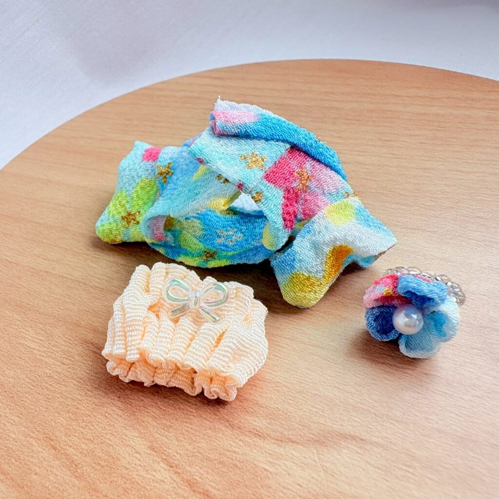Baby Hakama 3-Piece Set Blue Handmade