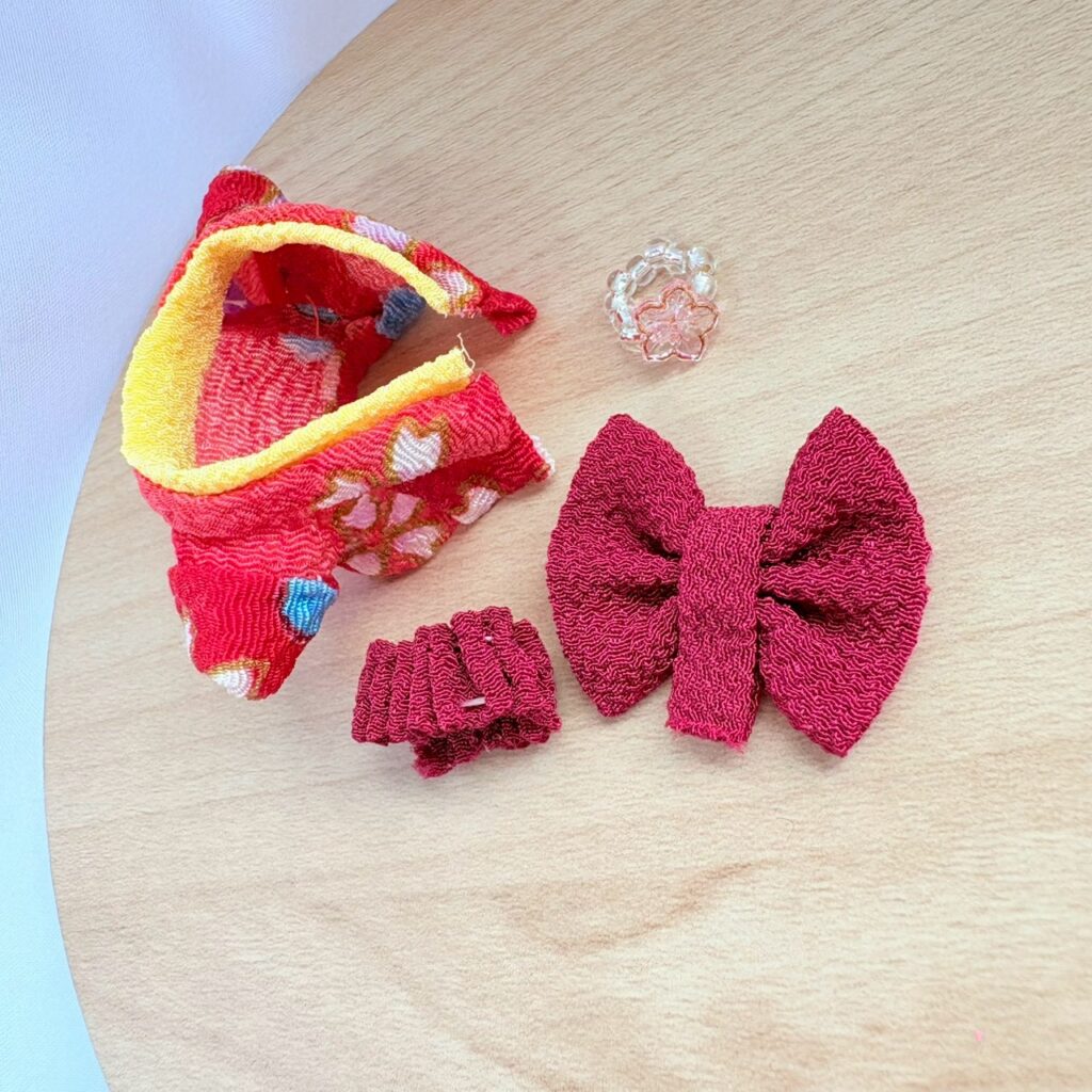 Baby Kimono Set Red 2 Handmade