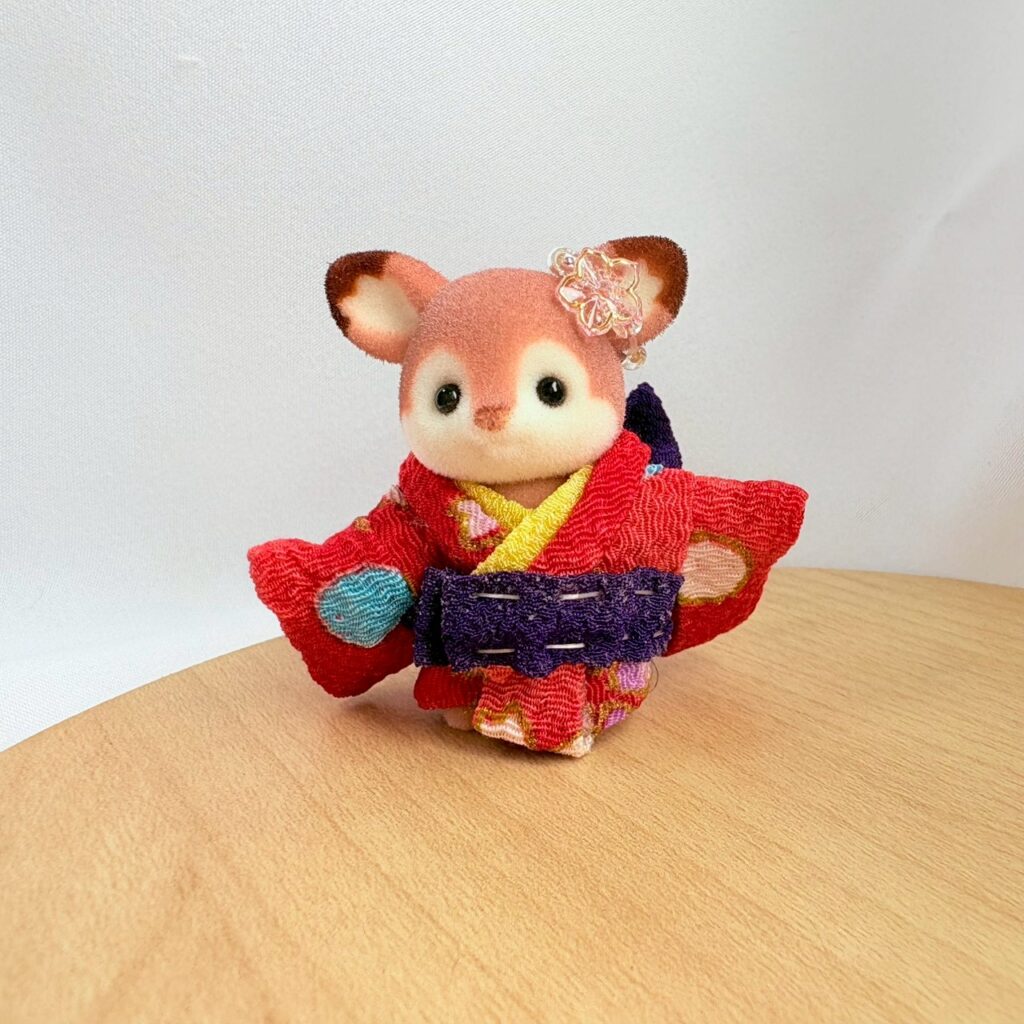 Baby Kimono Set Red 3 Handmade