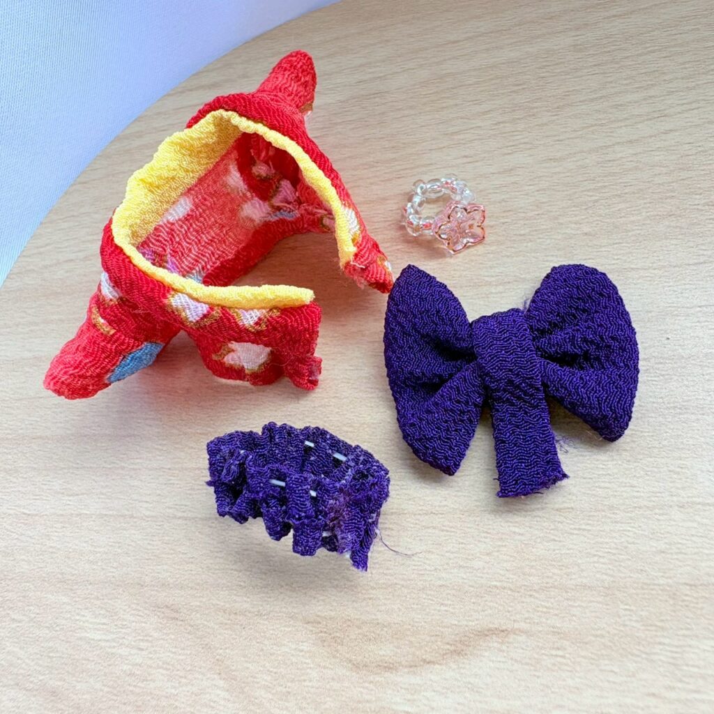 Baby Kimono Set Red 3 Handmade