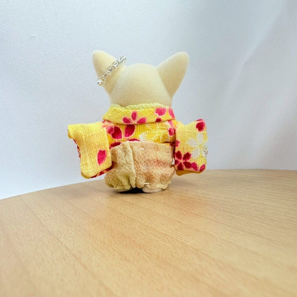Baby Hakama 3-Piece Set Yellow Handmade
