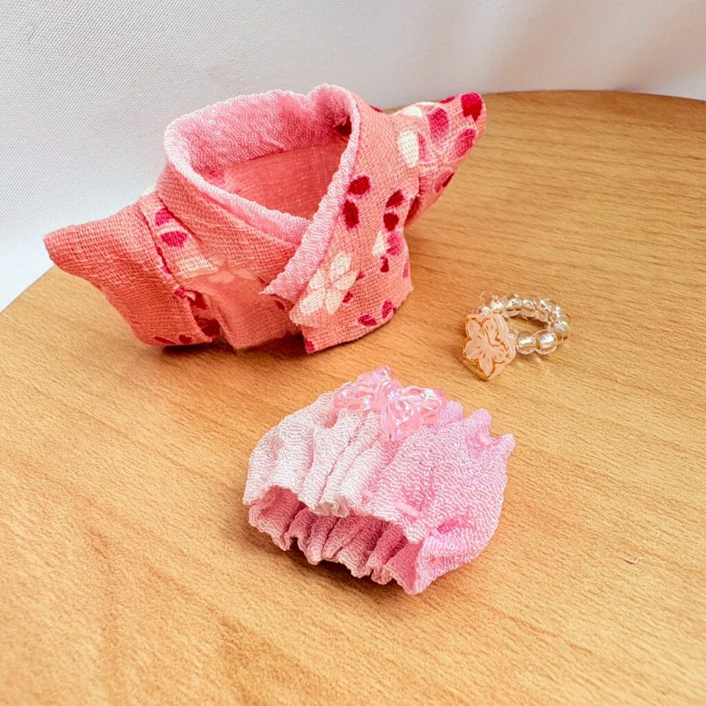 Baby Hakama 3-Piece Set Pink Handmade