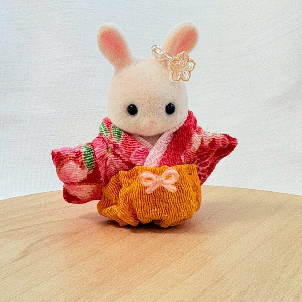 Baby Hakama Pink Yellow Handmade