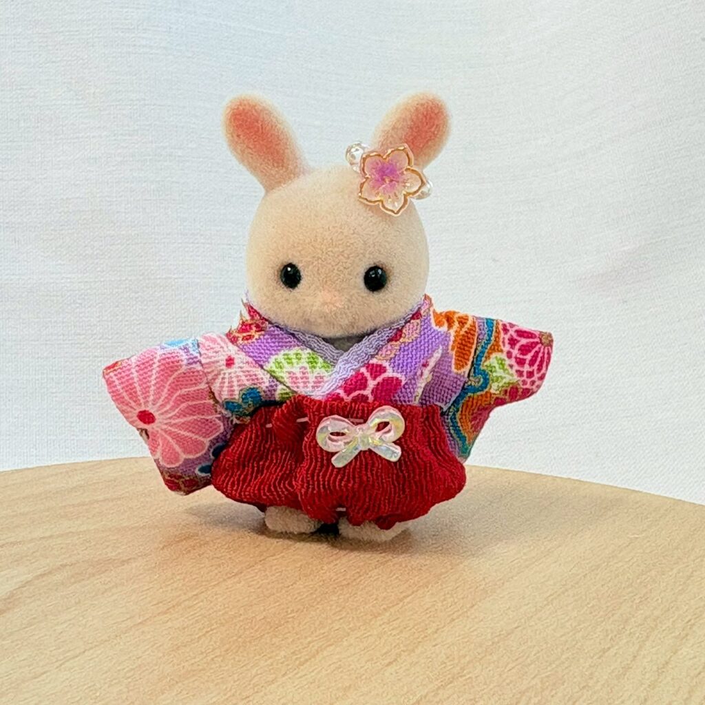Baby Hakama Purple Red Handmade