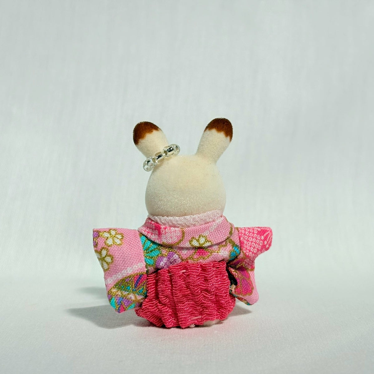 Baby Hakama 3-Piece Set Pink Kimono with Pink Hakama Handmade