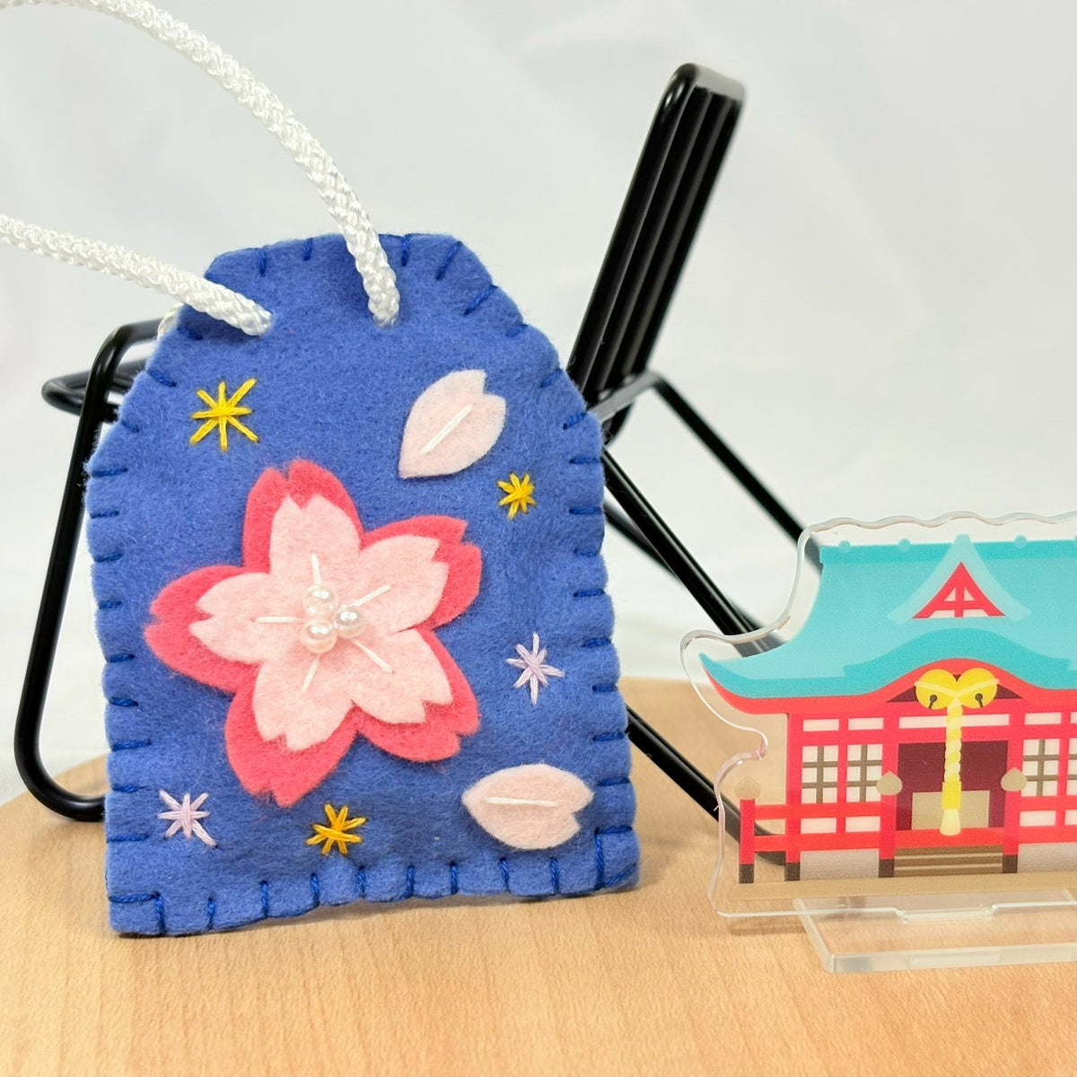 Japanese Omamori-Shaped Costume Blue Handmade
