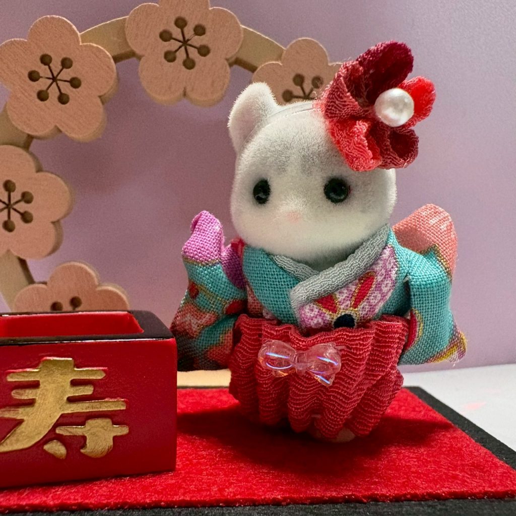 Ensemble Hakama pour Bébé 3 Pièces Bleu Clair Fait Main