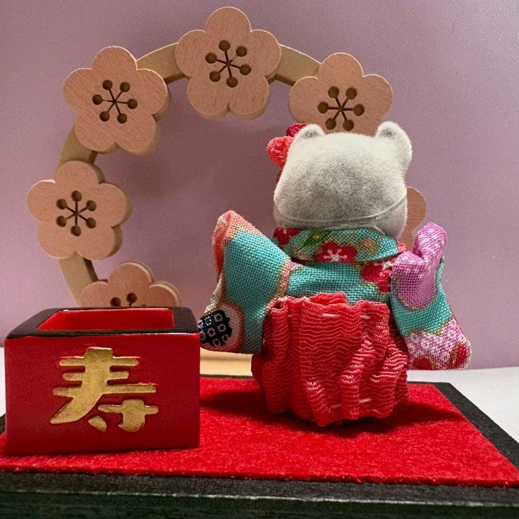 Ensemble Hakama pour Bébé 3 Pièces Bleu Clair Fait Main