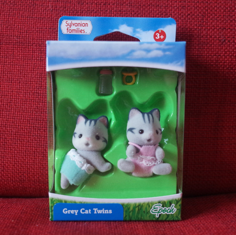 Jumeaux Chats Gris 5084 Familles Sylvanian Calico Critters