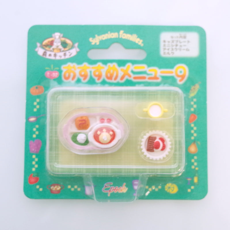 Menu de Cuisine Forestière N°9 MI-32 Familles Sylvanian Calico Critters