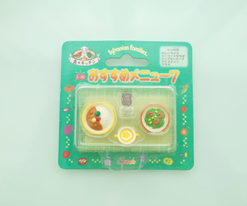 Menu Cuisine Forest N°7 MI-30 Familles Sylvanian Calico Critters
