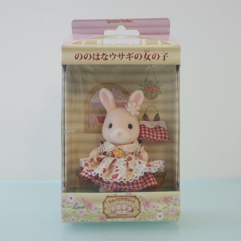 Wildflower Rabbit Girl Nonohana Strawberry Dress Grinpa 2009 Sylvanian Families Calico Critters