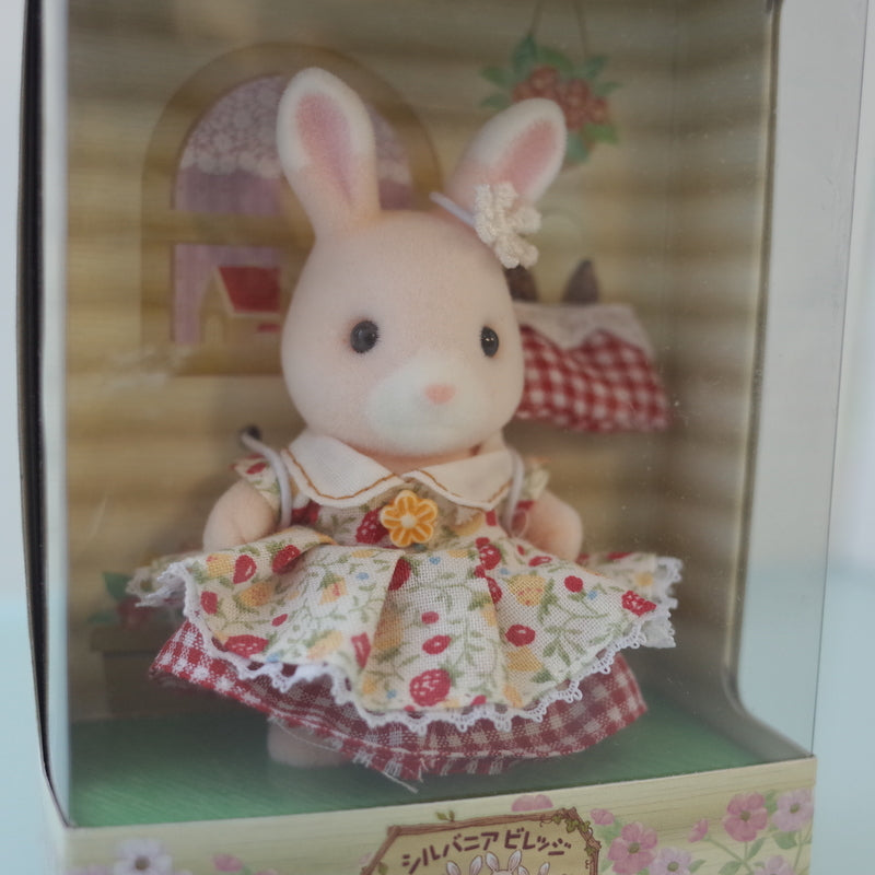 Wildflower Rabbit Girl Nonohana Strawberry Dress Grinpa 2009 Sylvanian Families Calico Critters