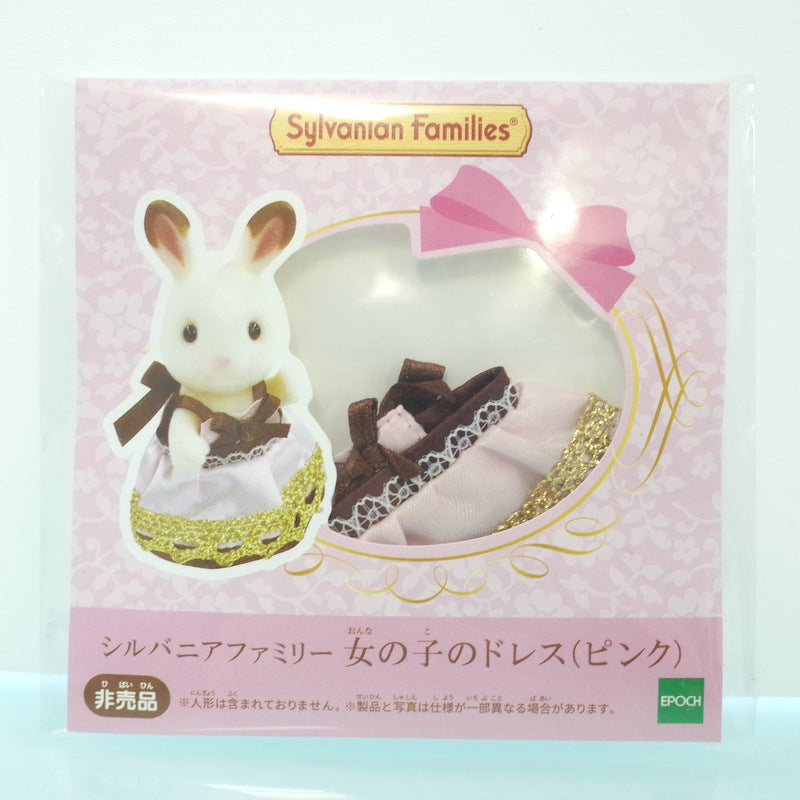 فستان وردي للبنات عائلات سيلفانيان كاليكو كريترز