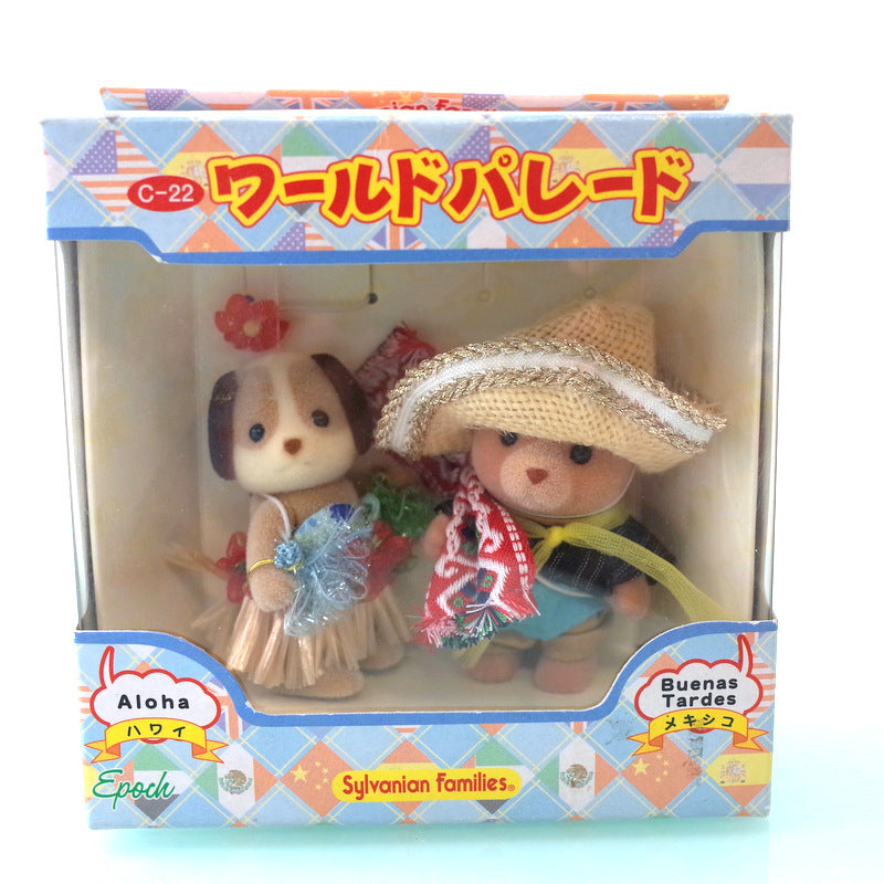 15th Anniversary World Parade Hawaii Mexico C-22 2000 Sylvanian Families Calico Critters