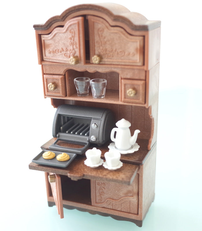 Ensemble d'armoires classiques marron 2019 14194 Sylvanian Families Calico Critters