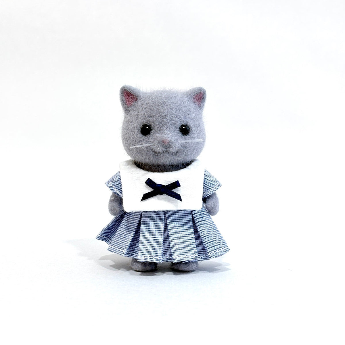 Girls Sailor Dress Navy Ribbon Mayumi Handmade