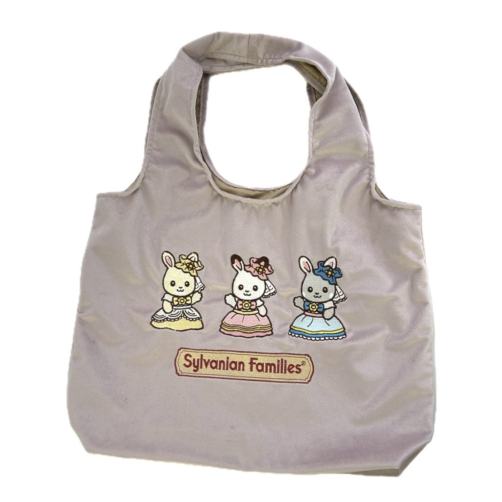 Velour Tote Bag 40th Anniversary Excellent Dress Up Pink 2025 Sylvanian Families Calico Critters