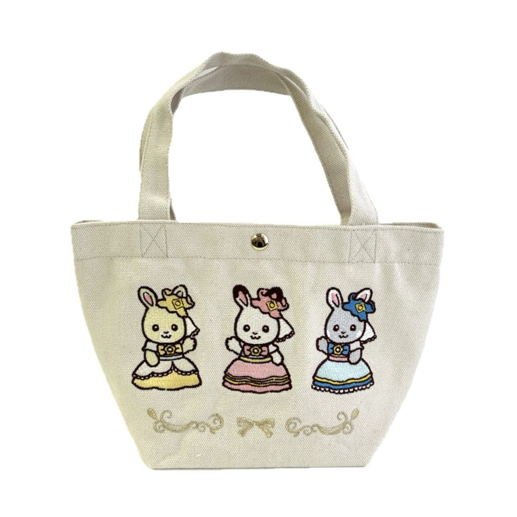 Sagara Embroidered Lunch Tote Bag Excellent Dress Up 40th Anniversary 2025 Sylvanian Families Calico Critters