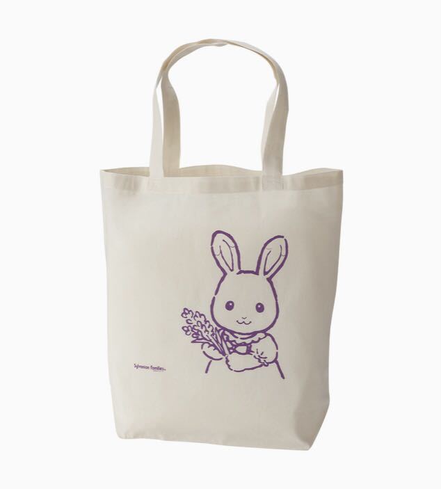 Tote Bag Lavender Rabbit Girl Sylvanian Families Calico Critters