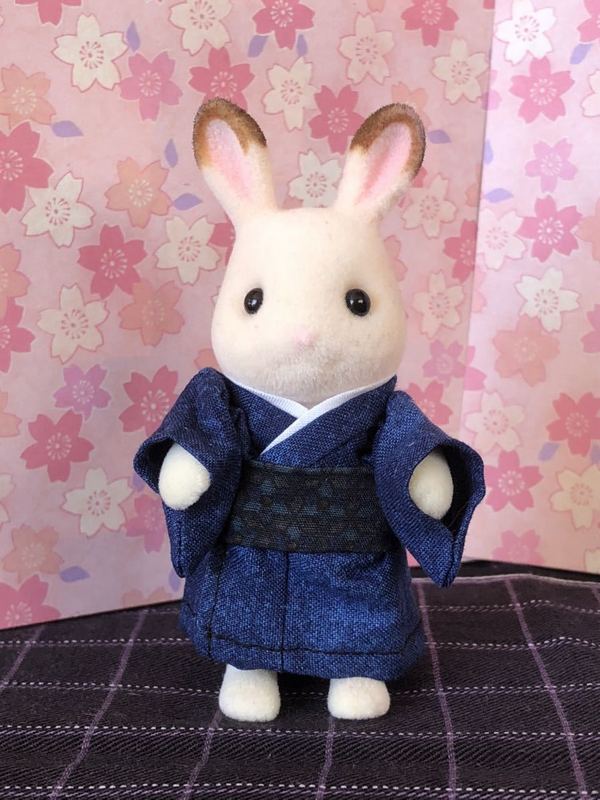 KIMONO FAIT MAIN POUR BROTHER BLUE Fait main au Japon