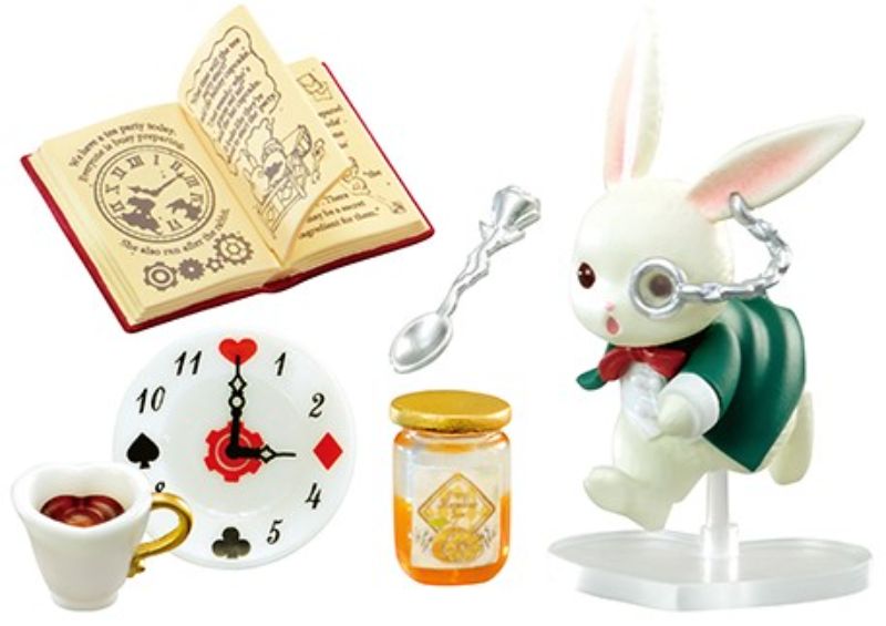 Ensemble complet de fête de thé Wonderland pour maison de poupée miniature Re-ment