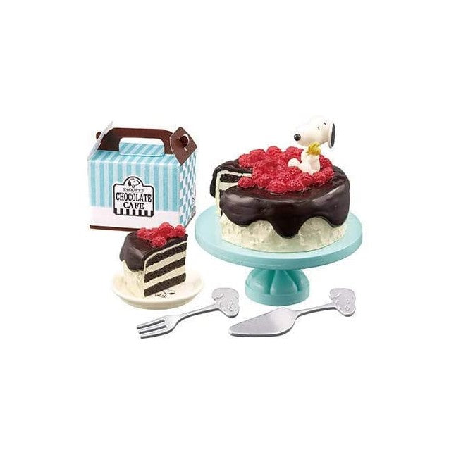 Peanut Snoopy's Chocolate Cafe 6 Chocolate Cake Set For Dollhouse Re-ment