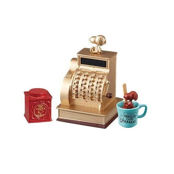 Peanut Snoopy's Chocolate Cafe 8 Register Set For Dollhouse Re-ment