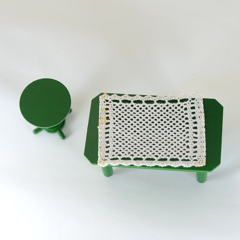 ENSEMBLE DE LIT SUPERPOSÉ VERT KA-47 Familles Sylvanian Vintage Japon