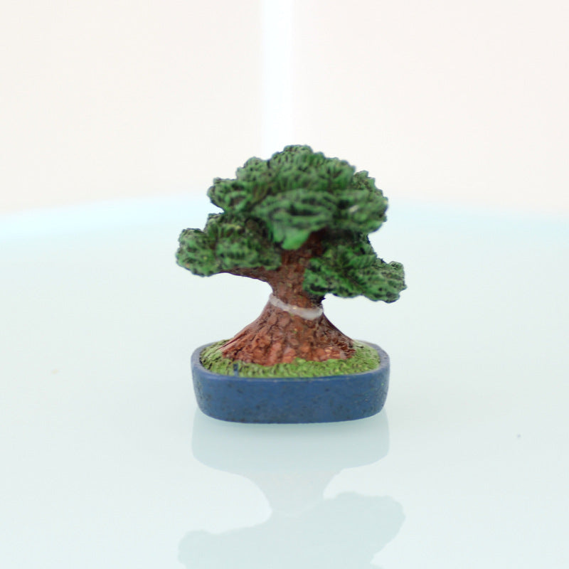 شجرة بونساي مصغرة ارتفاع 3.5 سم × عرض 3 سم لبيت الدمى DAISO عائلات سيلفانيان