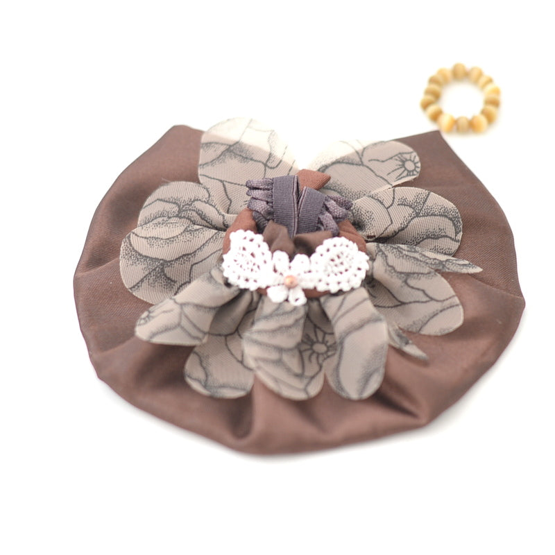 HANDMADE DRESS FOR MOTHER BROWN SATIN Calico Critters Sylvanian Families