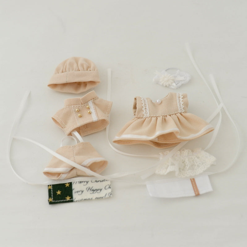 HANDMADE DRESS KITCHEN UNIFORM FOR TWO Epoch Sylvanian Families