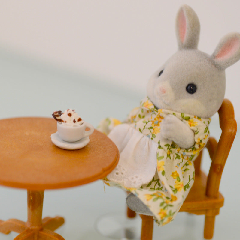 CUPCAKE SET for 4 Miniature for dollhouse with 1/12 size Sylvanian Families